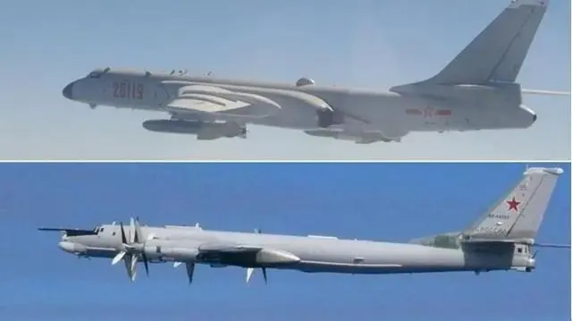 俄轰炸机在日本海连飞10小时，中俄战略轰炸机在西太平洋上空韩国反应比较大